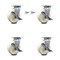 Service Caster 6 Inch Nylon Caster Set with Roller Bearing 4 Brake 2 Swivel Lock SCC-30CS620-NYR-TLB-BSL-2-TLB-2 - alternate 1